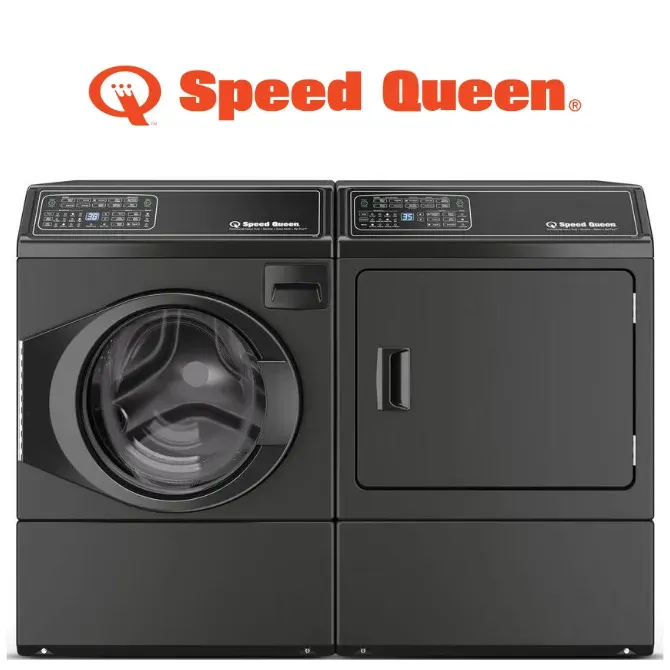 Speed Queen 7011 Side-by-Side Washer & Dryer Set with Front